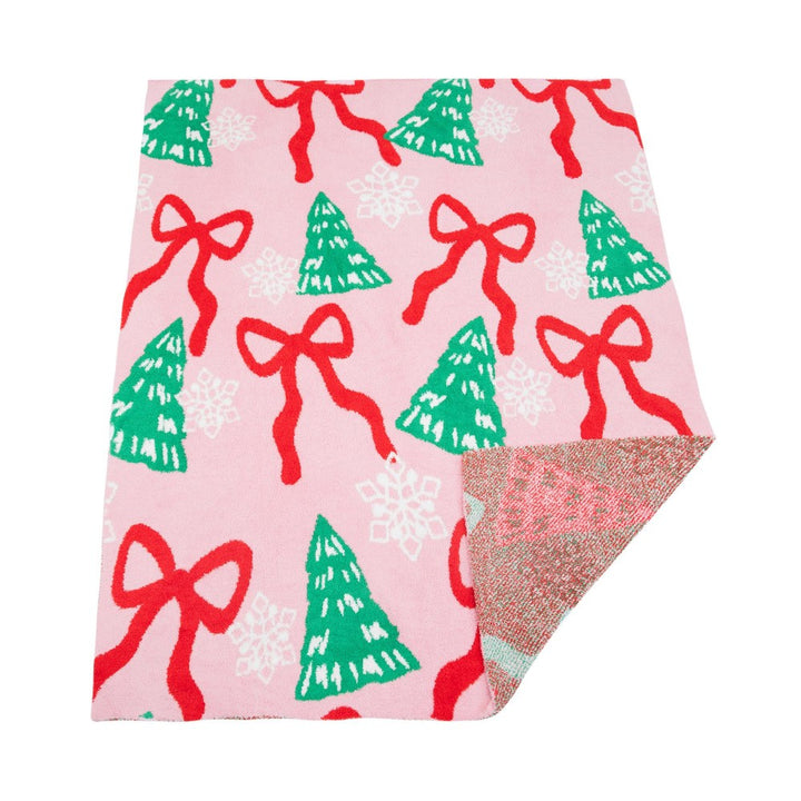 Christmas Trees & Bows Solmere Blanket by Judson & Co
