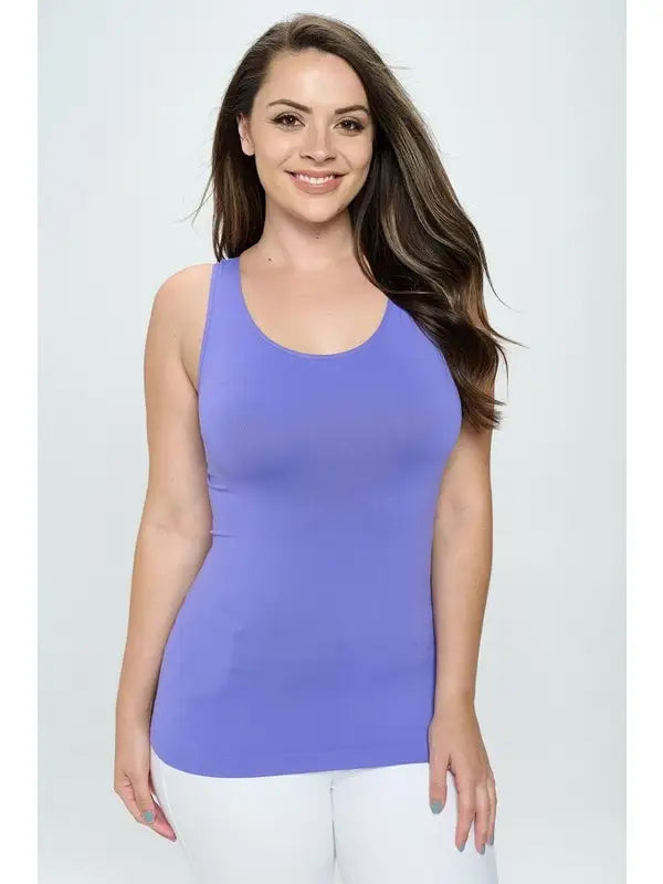 Reversible Basic Seamless Tank - Very Periwinkle by Yelete