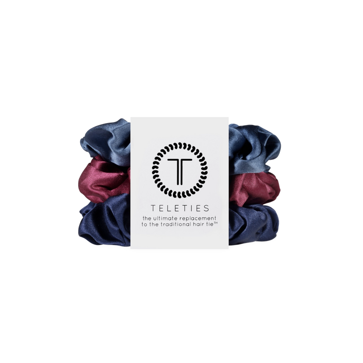 Teleties Silk Scrunchies - Large Band Pack of 3 - Autumn Assortments