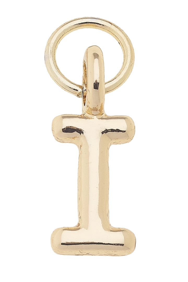 Mini Initial Charm in Shiny Gold By Canvas