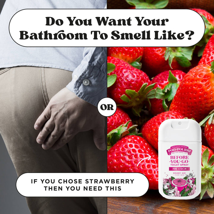 Pink Citron 1oz Pouched Pocket Sprayer by Poo~Pourri