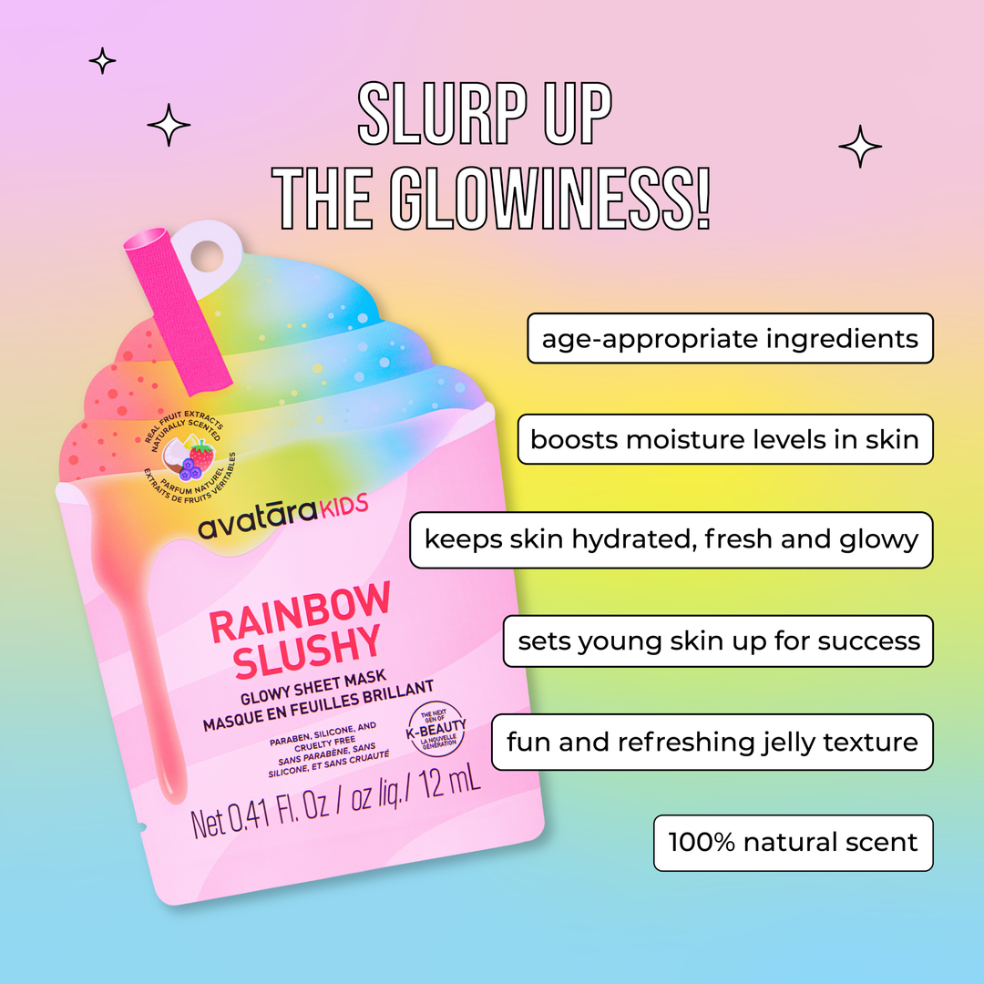 Slushy Kid's Face Mask - Rainbow