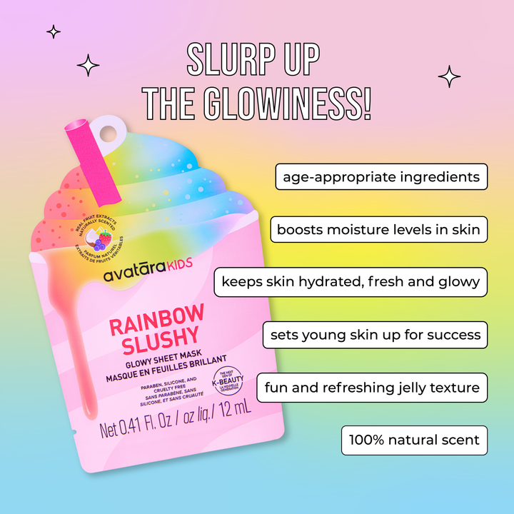 Slushy Kid's Face Mask - Rainbow