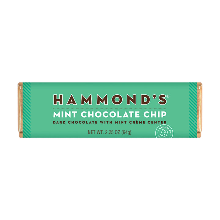 Mint Chocolate Chip Dark Chocolate Candy Bar