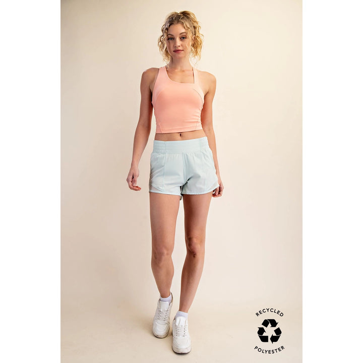 Final Sale: Butter Sleeveless Strap Crop Top by Rae Mode - Melon Dream