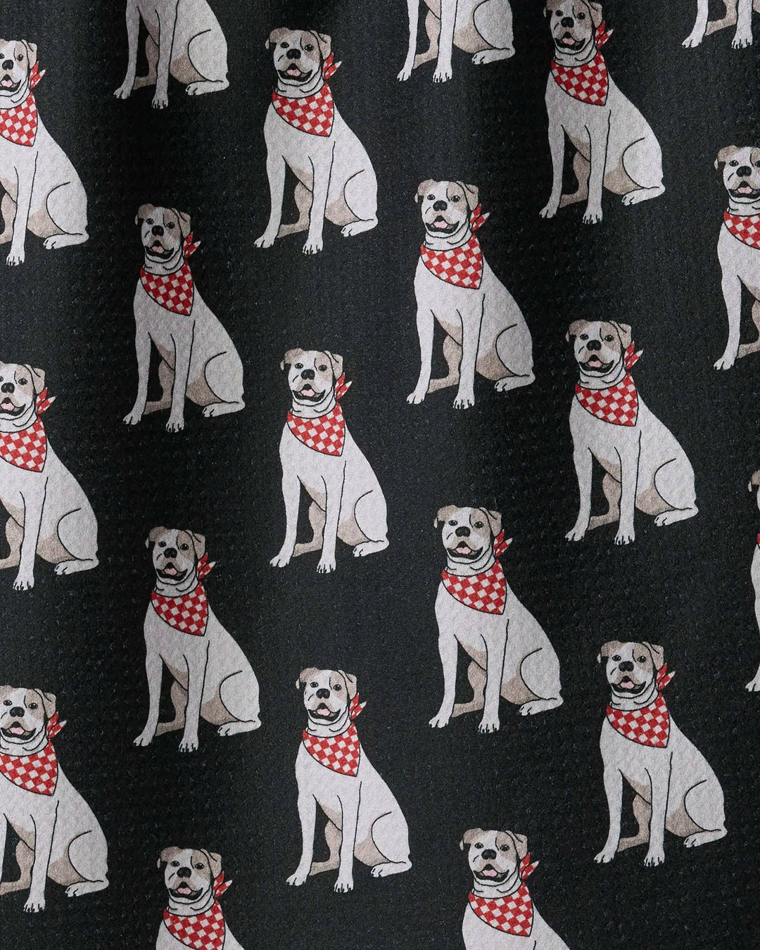 Bulldog Club Tea Towel - Black by Geometry