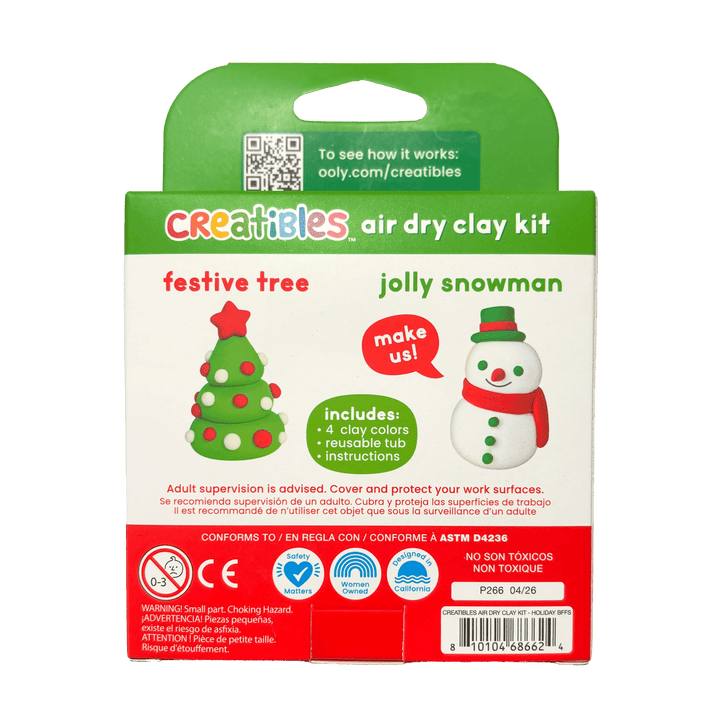 Creatibles: Air Dry Clay Kit - Holiday BFFs
