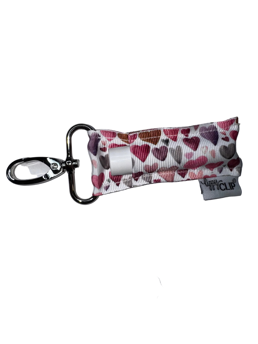 Watercolor Muted Hearts LippyClip® Lip Balm Holder (PREORDER: Ships in 2-3 Weeks)