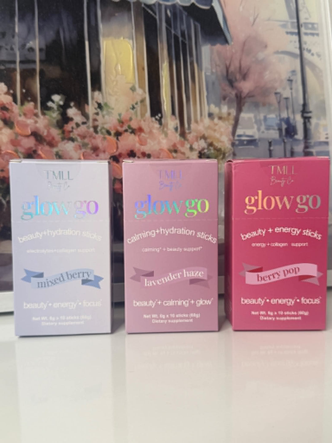 Glow Go Wellness Drinks - Berry Bliss by TMLL Beauty Co. (PREORDER: Ships in 2-3 Weeks)