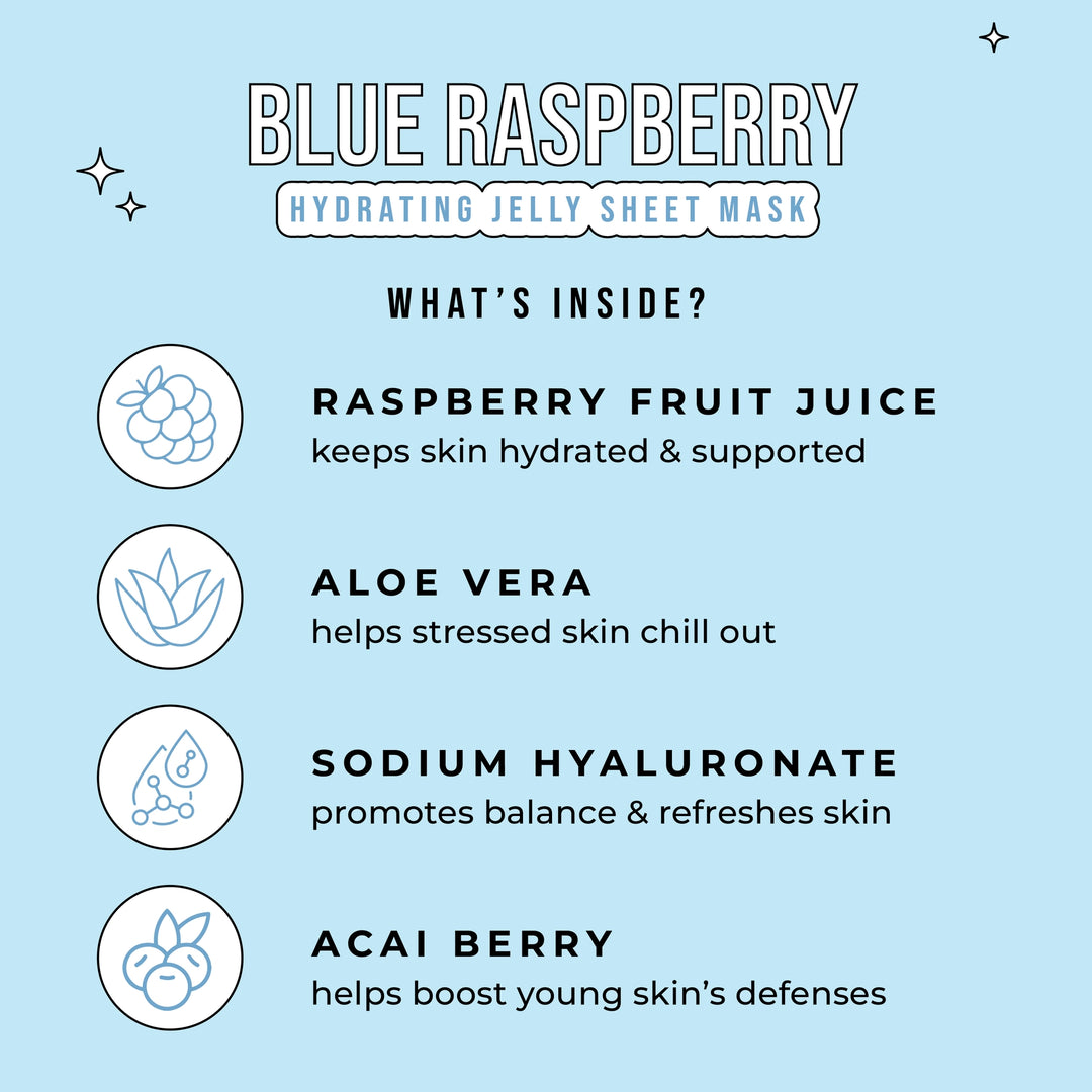 Slushy Kid's Face Mask - Blue Raspberry