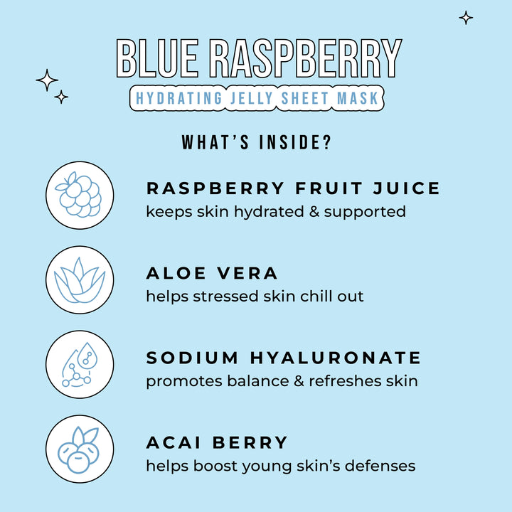Slushy Kid's Face Mask - Blue Raspberry