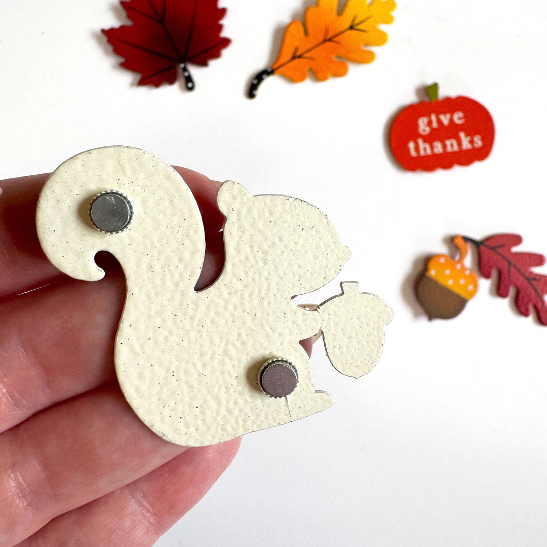 Fall Squirrel Magnet by Roeda