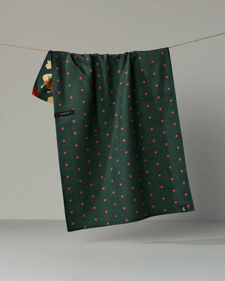 Festive Feast Luxe Kitchen Towel by Geometry