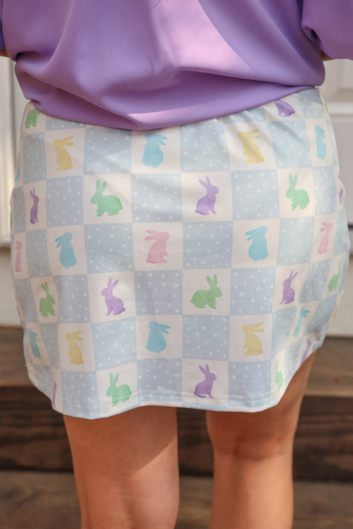 Springtime Hop Checkered Skort By Jess Lea