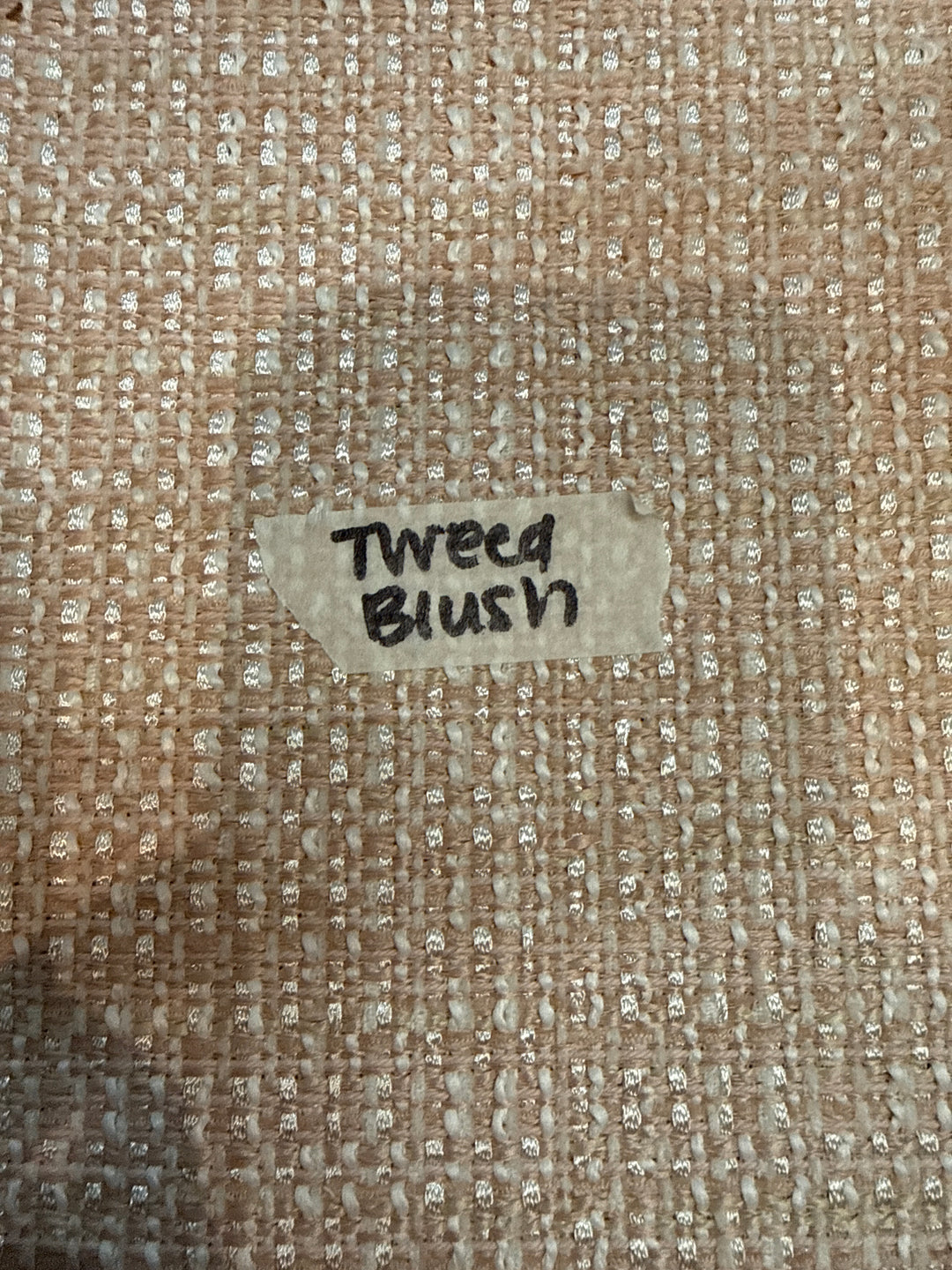 MJ TX PREPO SINGLE LADIES: Tweed Blush Mini Top Zip by Makeup Junkie (Ships in 3-4 Weeks)