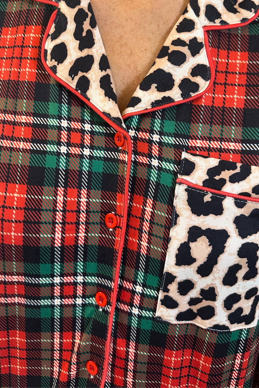 Wrapped in Safari Chic Ruffle Pajama Set By Jess Lea