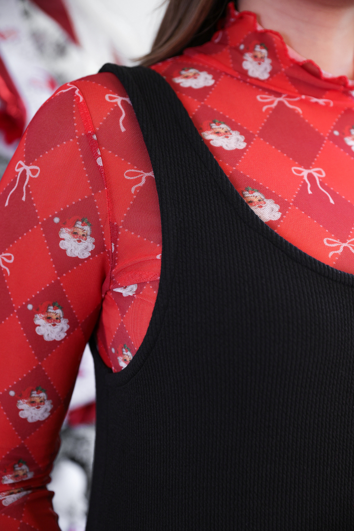 Rory Ribbed Jumper Dress- Black by Jess Lea (Ships in 2-3 Weeks)