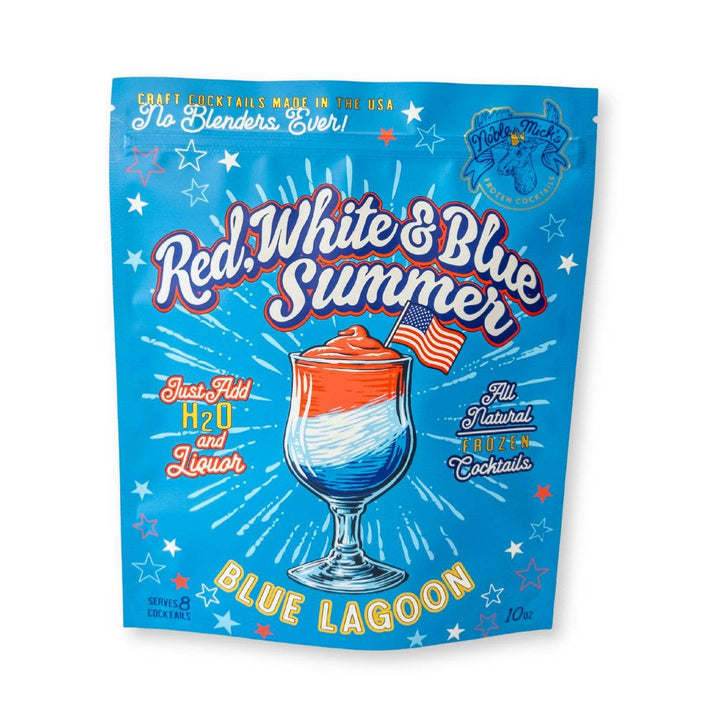 Red, White & Blue Summer - Blue Lagoon Frozen Cocktail