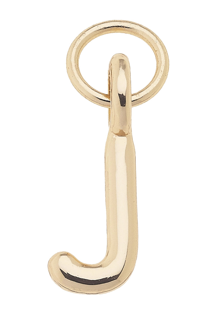 Mini Initial Charm in Shiny Gold By Canvas