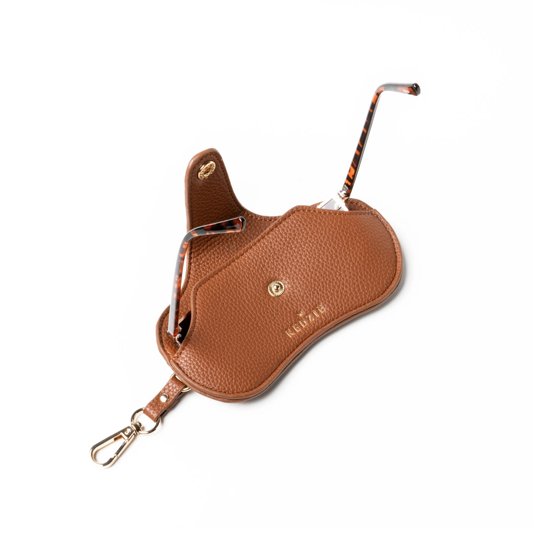 Kedzie Eclipse Eyewear Case - Chestnut