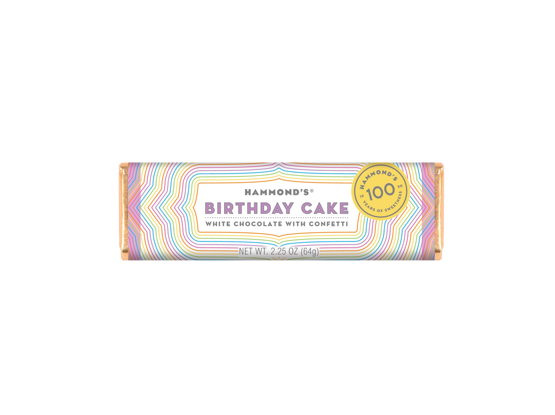 White Chocolate Birthday Cake Candy Bar