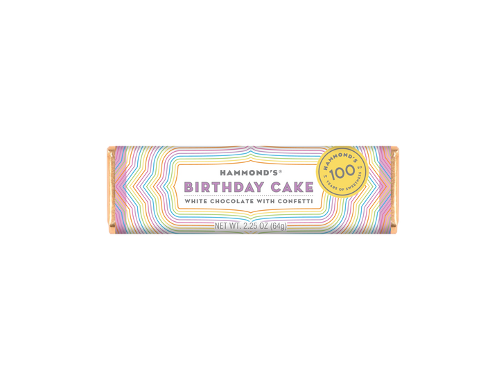 White Chocolate Birthday Cake Candy Bar