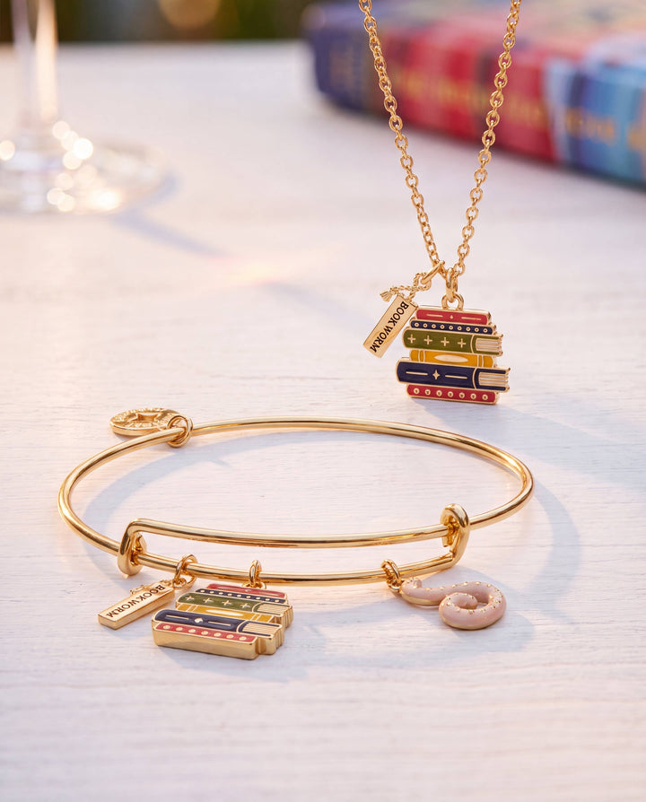 Book Club Multicharm Bangle Bracelet by Alex + Ani (Ships in 2-3 Weeks)