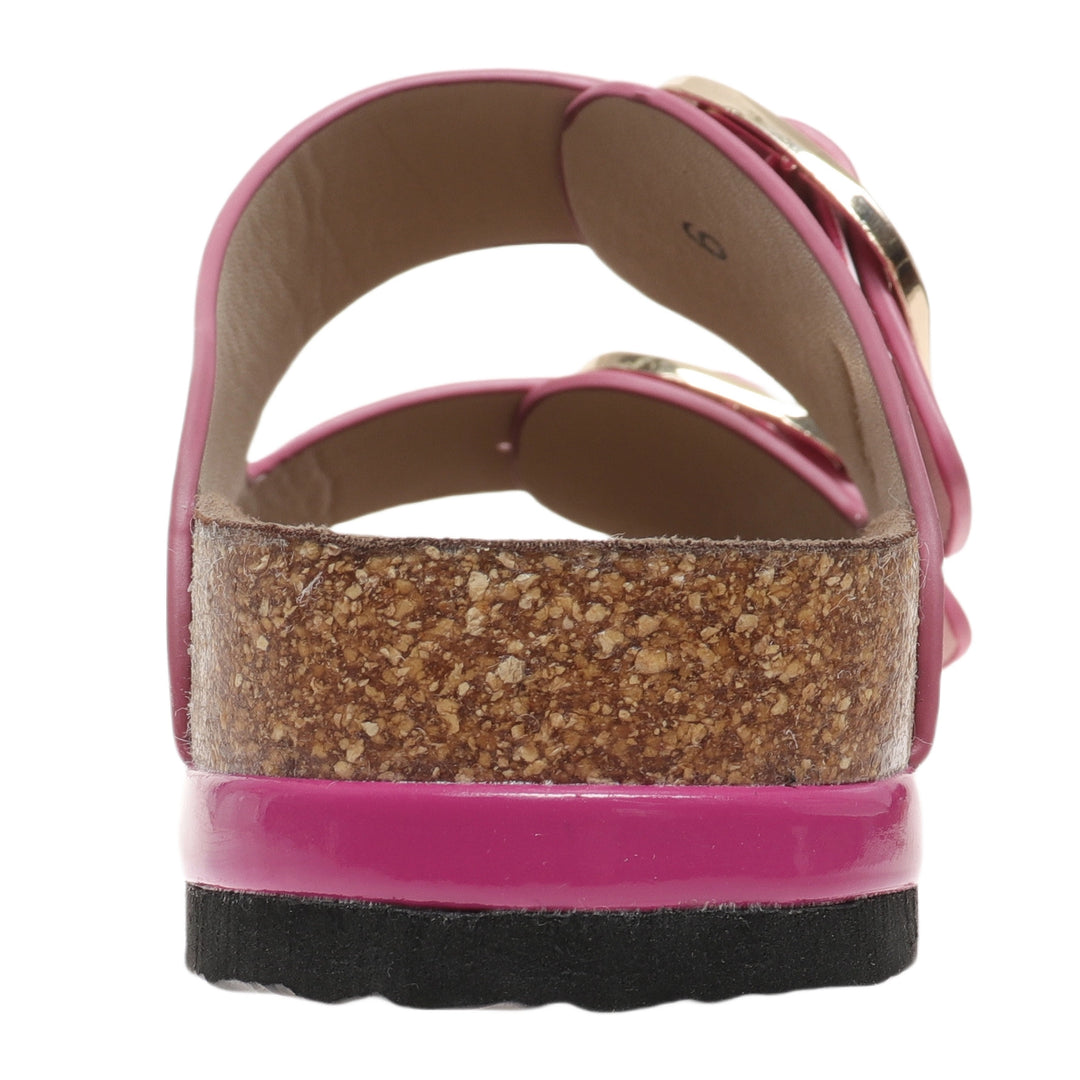Outwoods Joan Buckle Sandals - Fuchsia