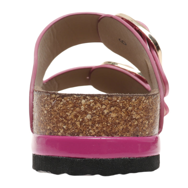 Outwoods Joan Buckle Sandals - Fuchsia
