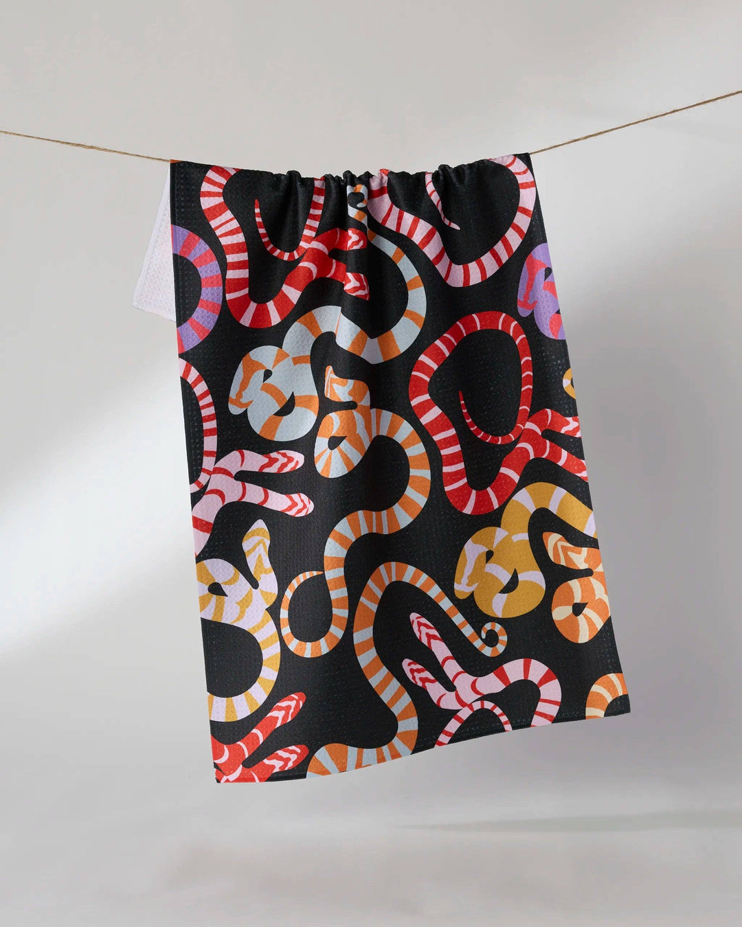 Serpentine Riot Tea Towel by Geometry