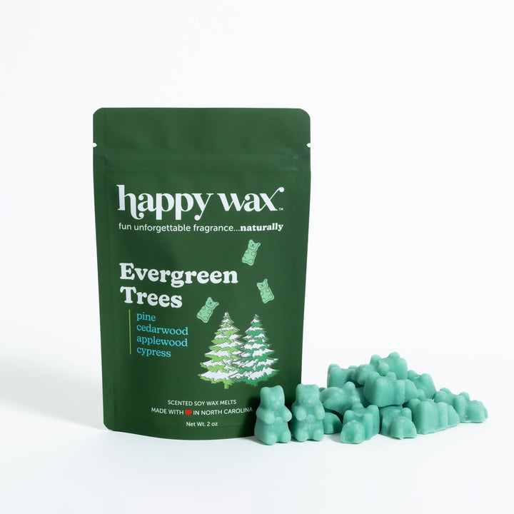 Happy Wax Soy Melts 2 Oz Bag - Evergreen Trees