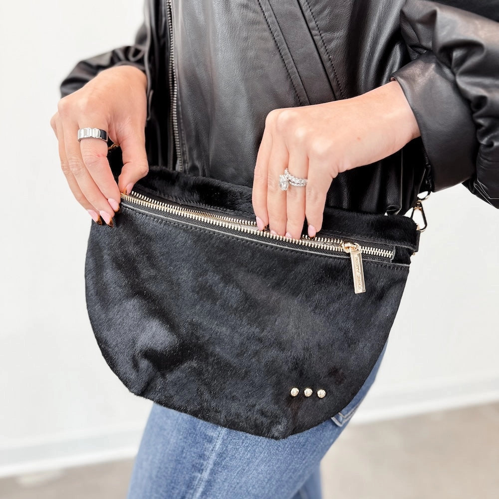 Hair on Hide Westlyn Bum Bag by Pretty Simple