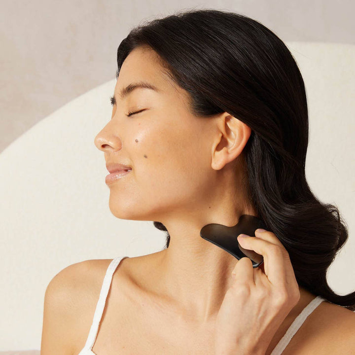 Stainless Steel Gua Sha - Matte Black