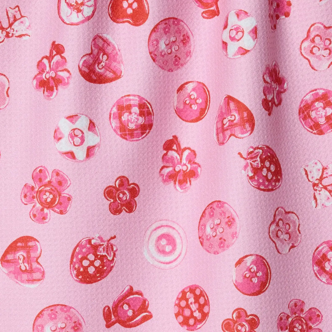 Collecting Buttons Tea Towel by Geometry