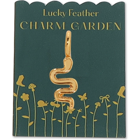 Charm Garden Gold Snake Charm by Lucky Feather