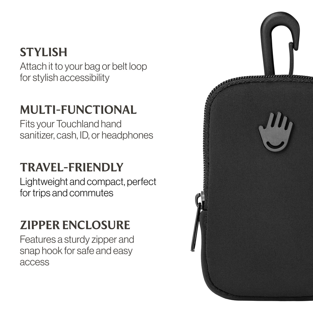 Touchette Hand Sanitizer Pouch - Black