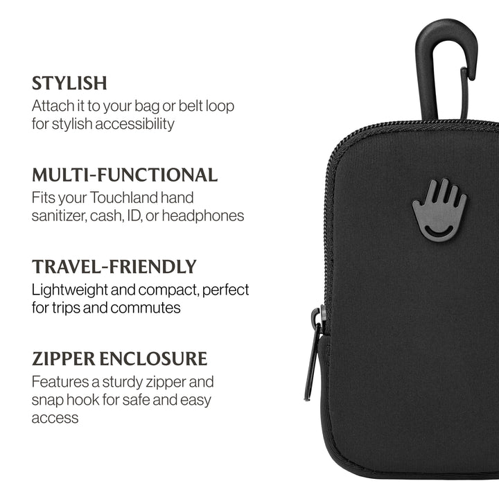 Touchette Hand Sanitizer Pouch - Black