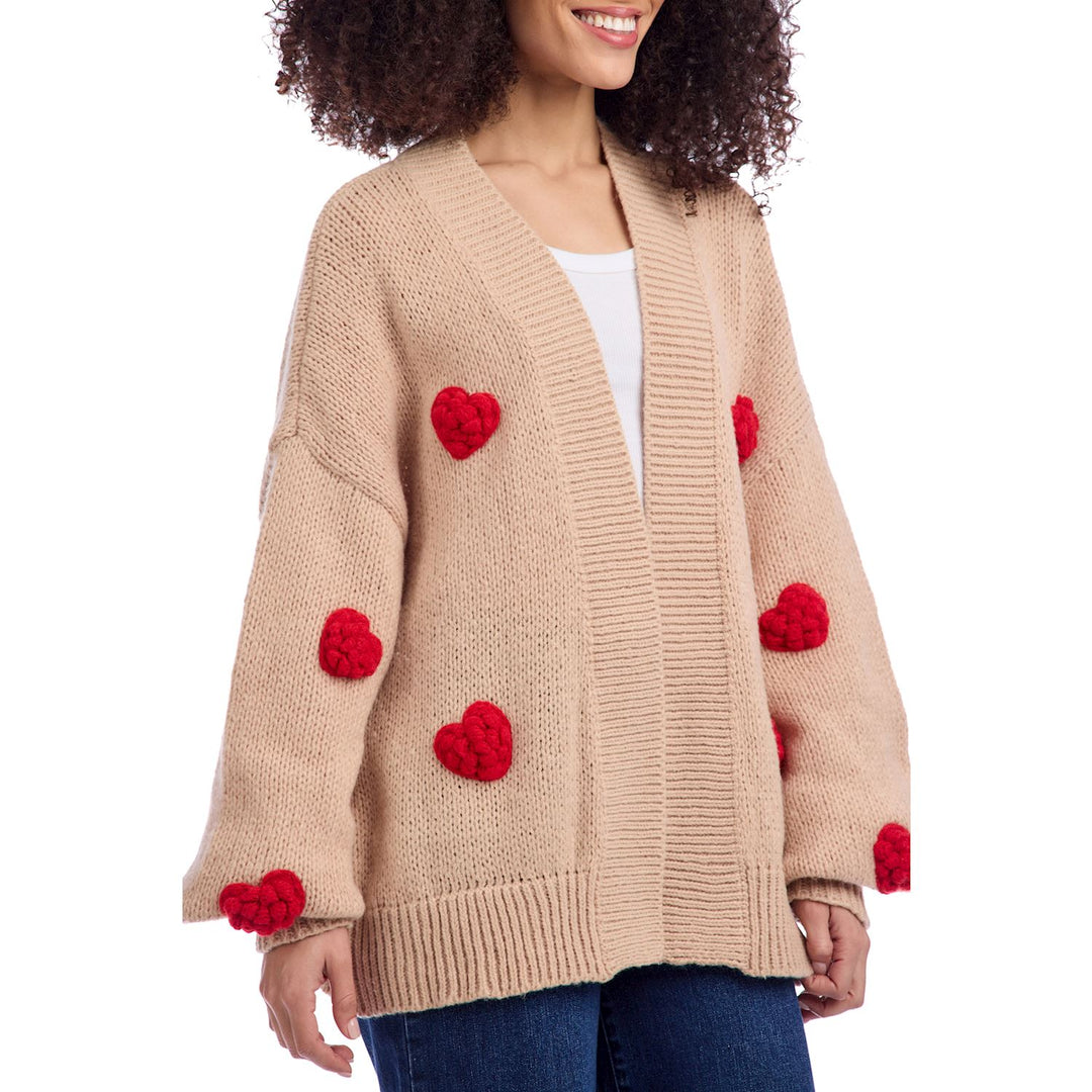 Crochet Heart Dianne Cardigan by Mud Pie