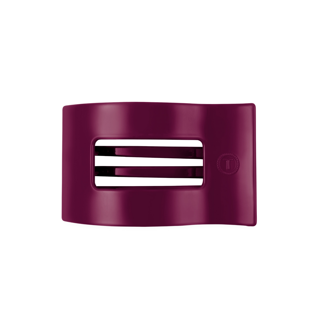 Medium Teleties Flat Rectangle Clip - Mulberry