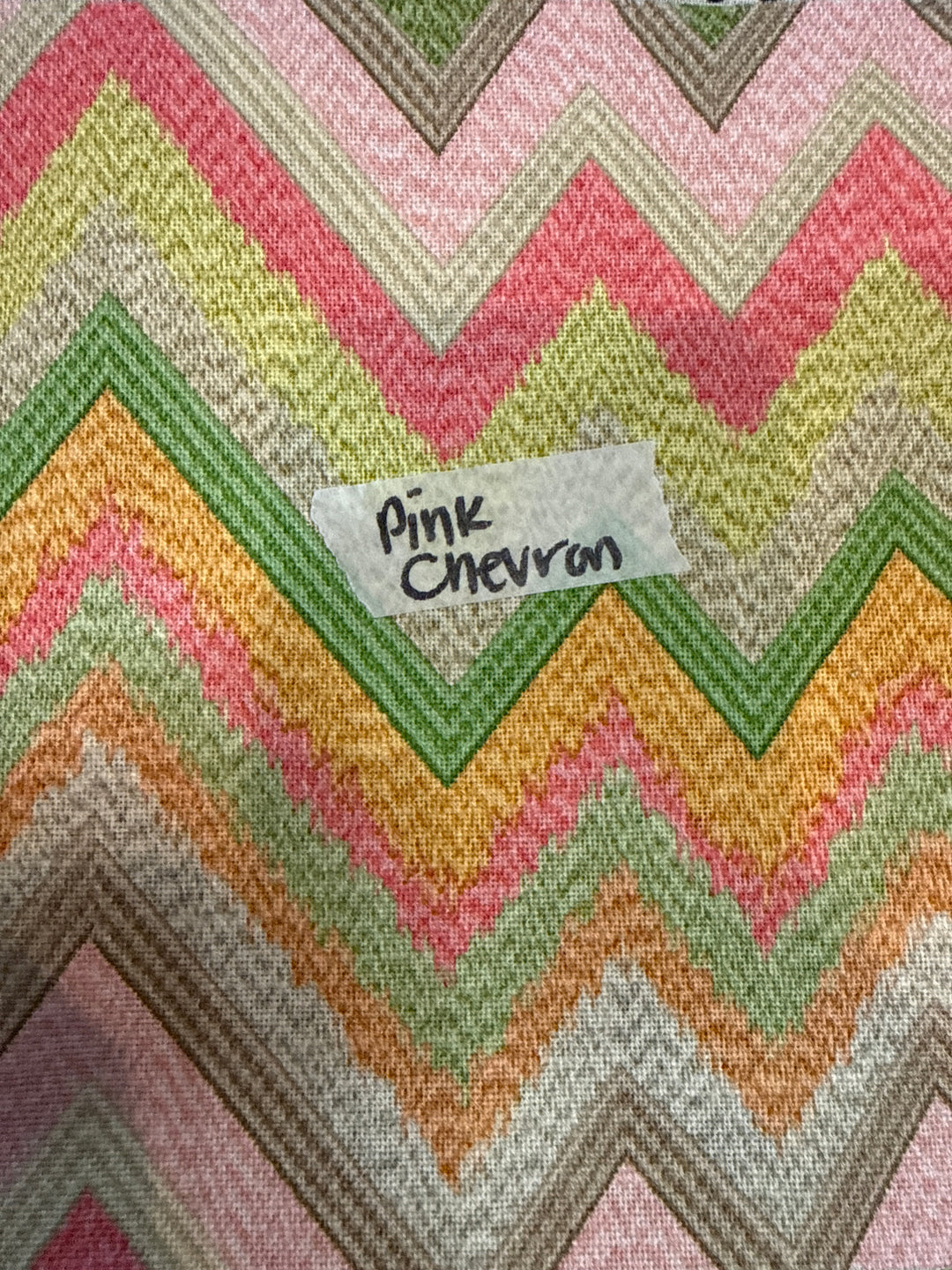 MJ TX PREPO SINGLE LADIES: Pink Chevron Mini Top Zip by Makeup Junkie (Ships in 3-4 Weeks)