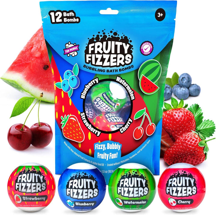 Fruity Fizzers™ Bubbling Bath Bombs by Tub Works