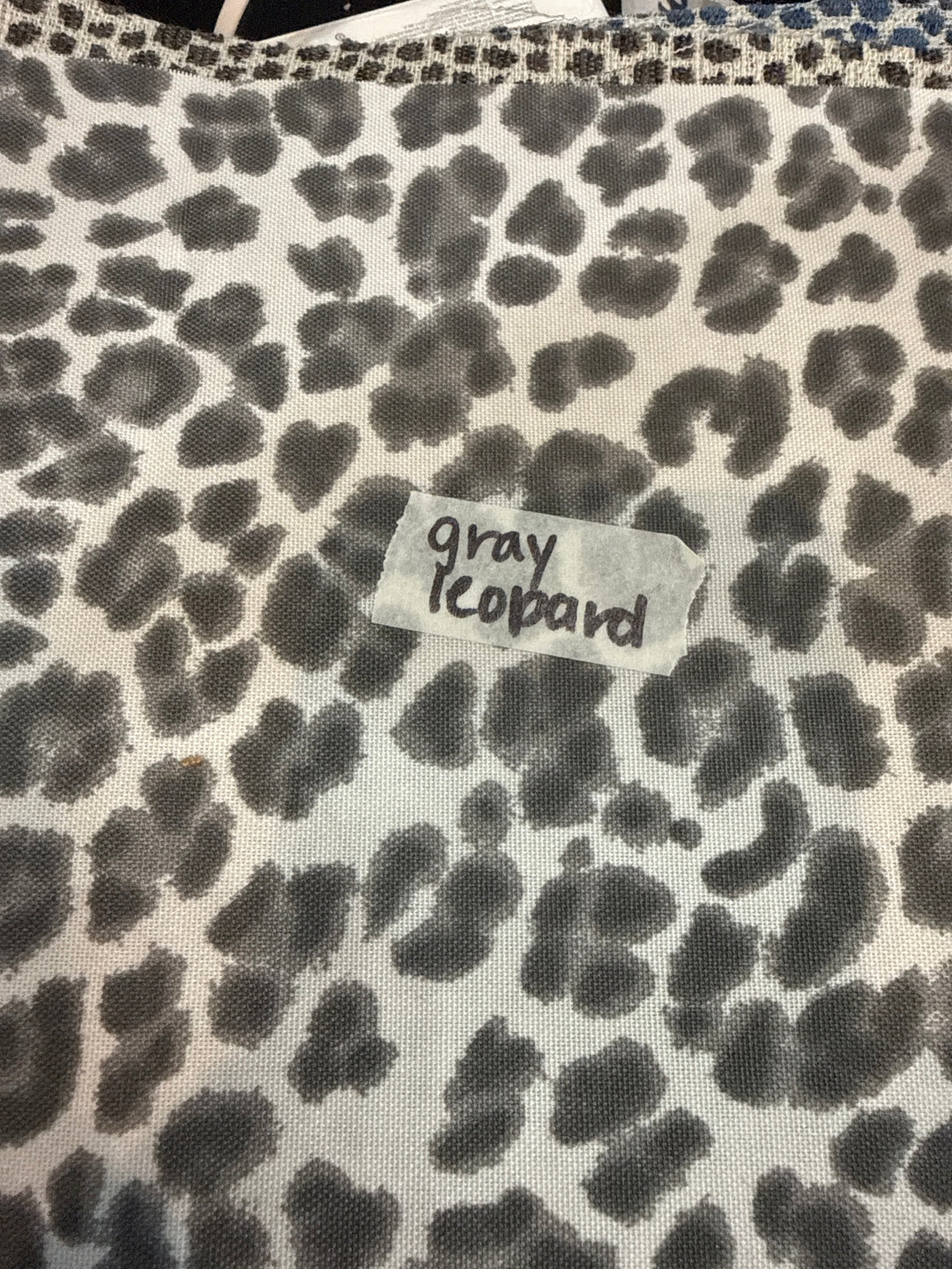 MJ TX PREPO SINGLE LADIES: Gray Leopard Mini Top Zip by Makeup Junkie (Ships in 3-4 Weeks)