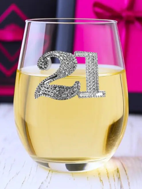 JUNE PREORDER: 21st Birthday Stemless by the Queens Jewels (Ships in 2-3 Weeks)