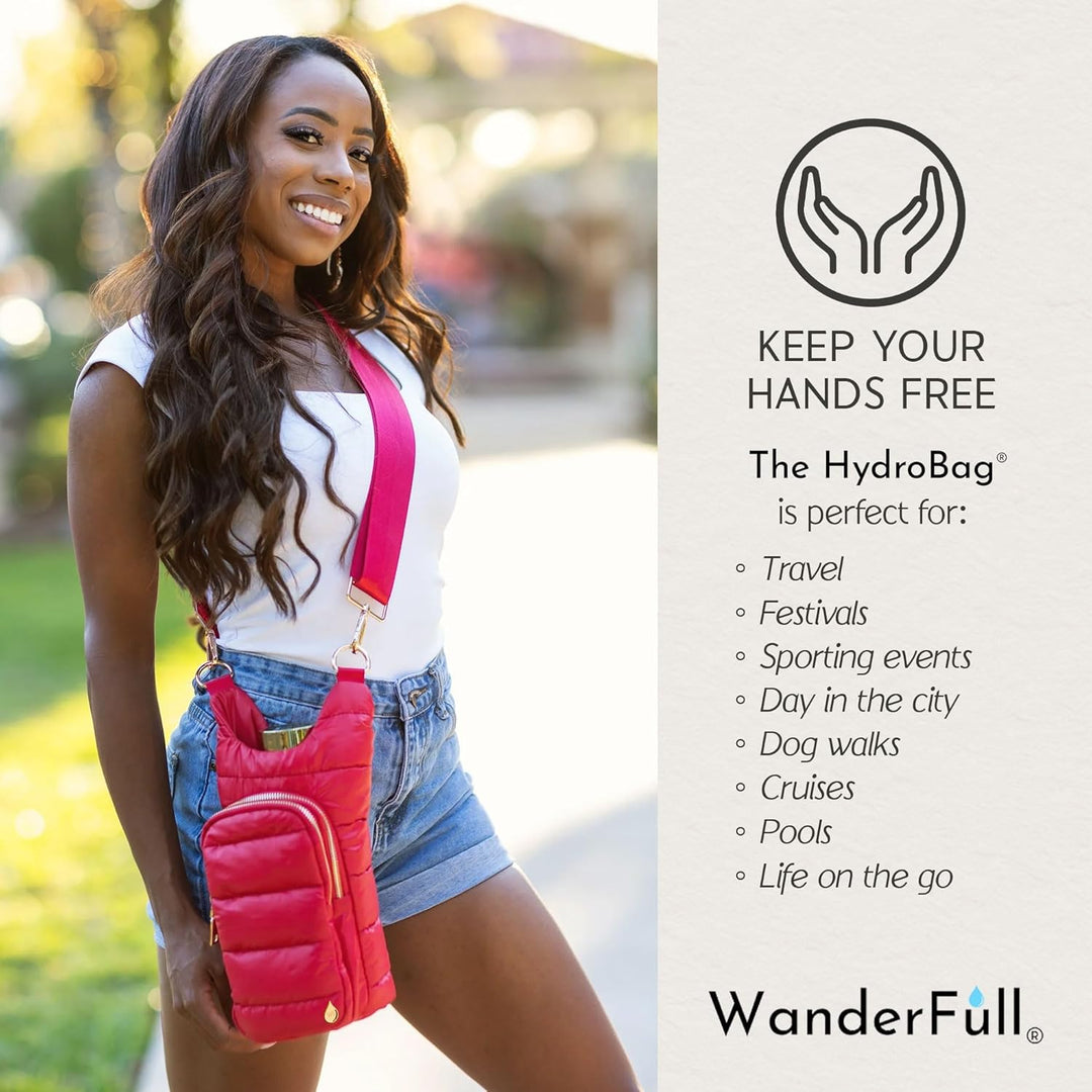 JUNE MARKET: Poppy Red HydroBag® with Solid Strap by Wanderfull (Ships in 2-3 Weeks)