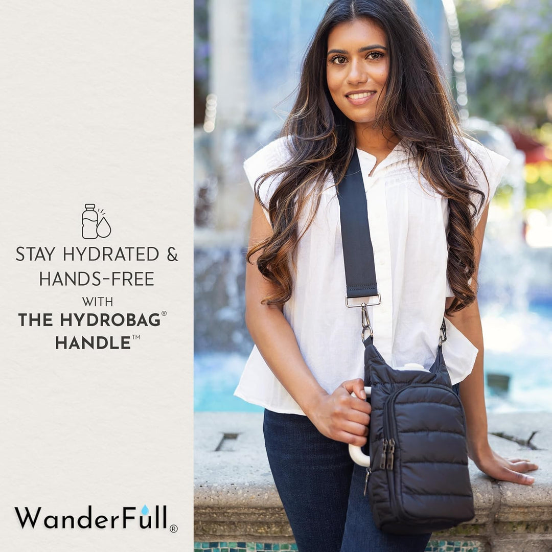 JUNE MARKET: HydroBag® HANDLE® - Sage Green with Sage and Tan Strap by Wanderfull (Ships in 2-3 Weeks)