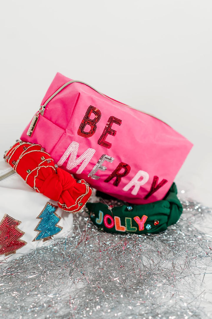 Christmas Sparkle Zip Cases by Mud Pie