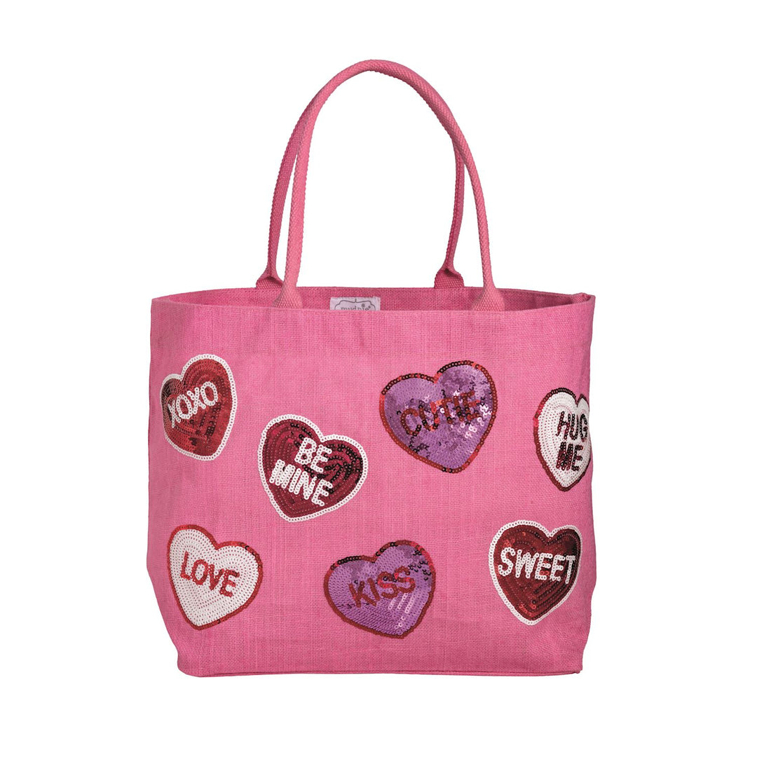 Valentine's Sparkle Totes by Mud Pie