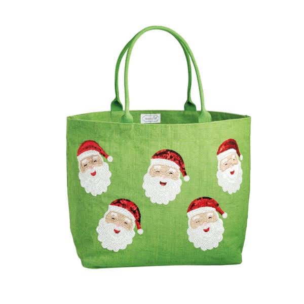 Classic Holiday Sparkle Totes by Mud Pie