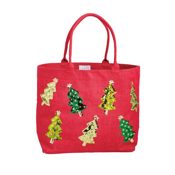 Classic Holiday Sparkle Totes by Mud Pie