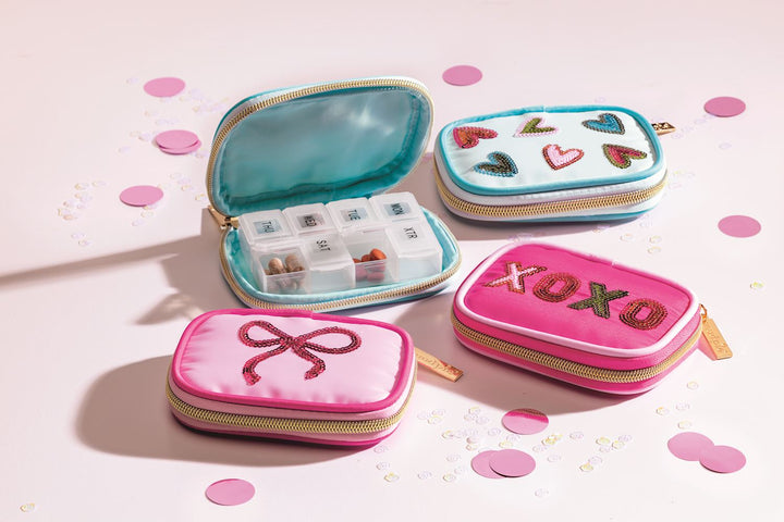 Cute Zip Pill Cases by Mud Pie